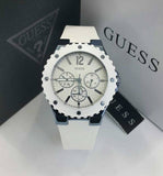 Guess Overdrive Chronograph White Dial White Rubber Strap Watch for Women - W0149L6 Buy Now By Guess