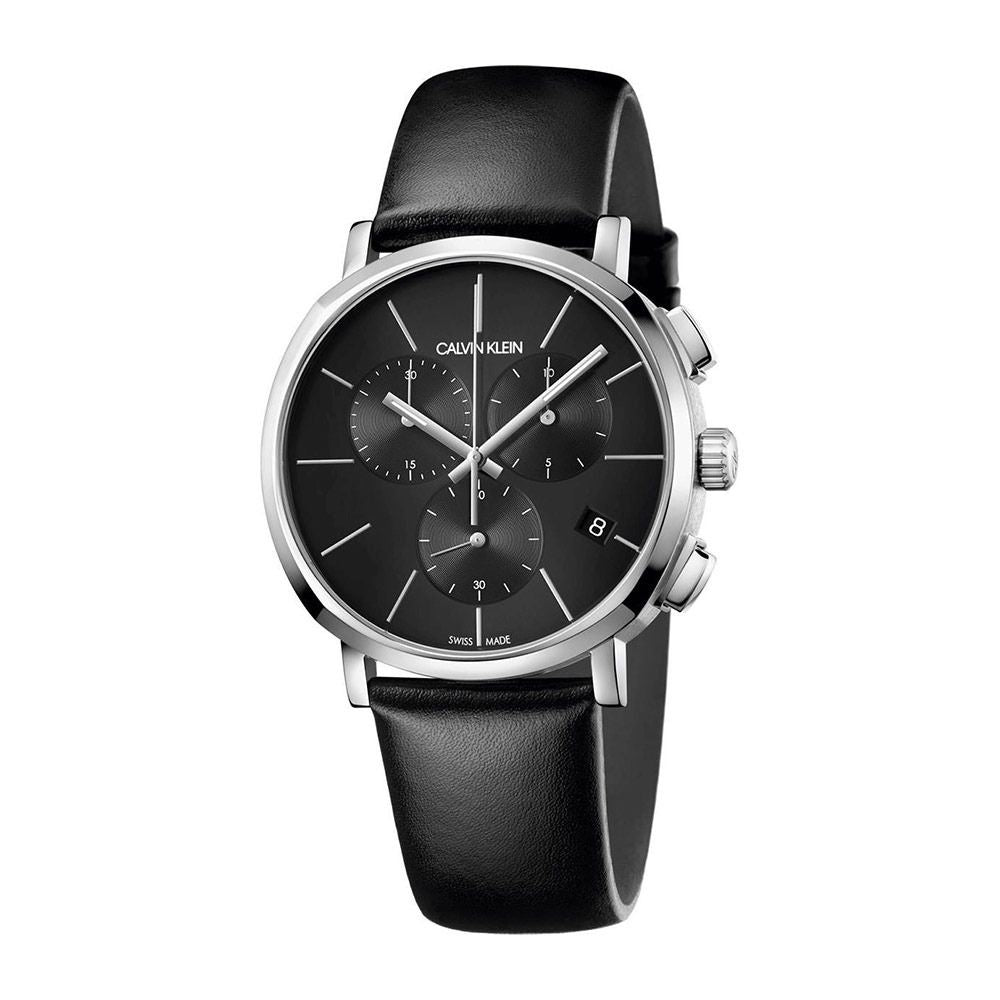 Calvin Klein Posh Black Dial Black Leather Strap Watch for Men - K8Q371C1 Buy Now By Calvin Klein