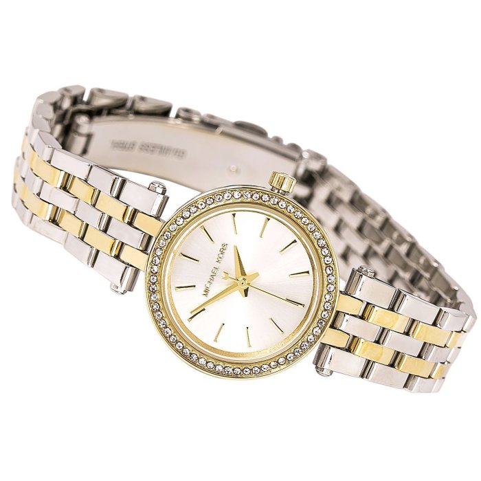 Michael Kors Darci White Dial Two Tone Steel Strap Watch for Women - MK3323 Buy Now By Michael Kors