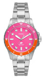 Fossil Blue Dive Analog Pink Dial Silver Steel Strap Watch For Women - ES5351 Buy Now By Fossil