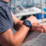 Guess Trade Blue Dial Blue Silicone Strap Watch for Men - W0967G2 Buy Now By Guess