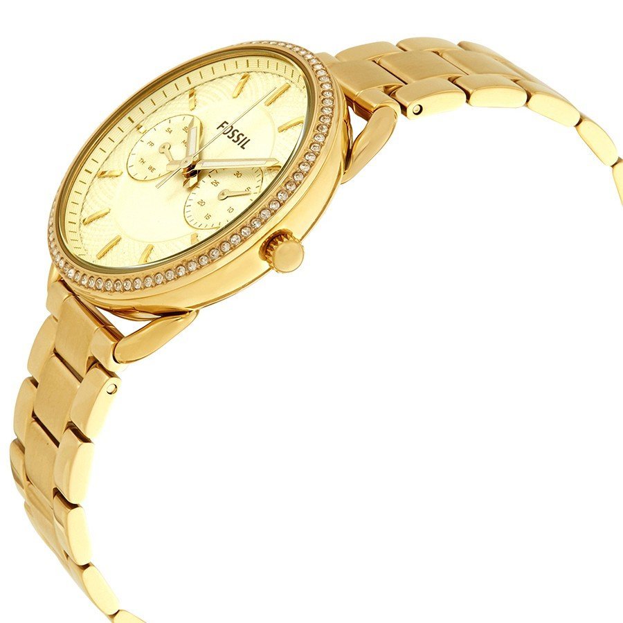 Fossil Tailor Gold Dial Gold Steel Strap Watch for Women - ES4263 Buy Now By Fossil
