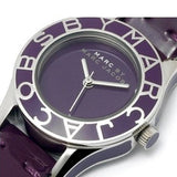 Marc Jacobs Blade Purple Dial Purple Leather Strap Watch for Women - MBM1158 Buy Now By Marc Jacobs