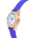 Marc Jacobs Henry White Dial Blue Leather Strap Watch for Women - MBM1238 Buy Now By Marc Jacobs