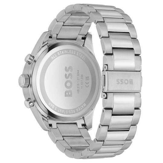 Hugo Boss View Chronograph Blue Dial Silver Steel Strap Watch For Men - 1513989 Buy Now By Hugo Boss