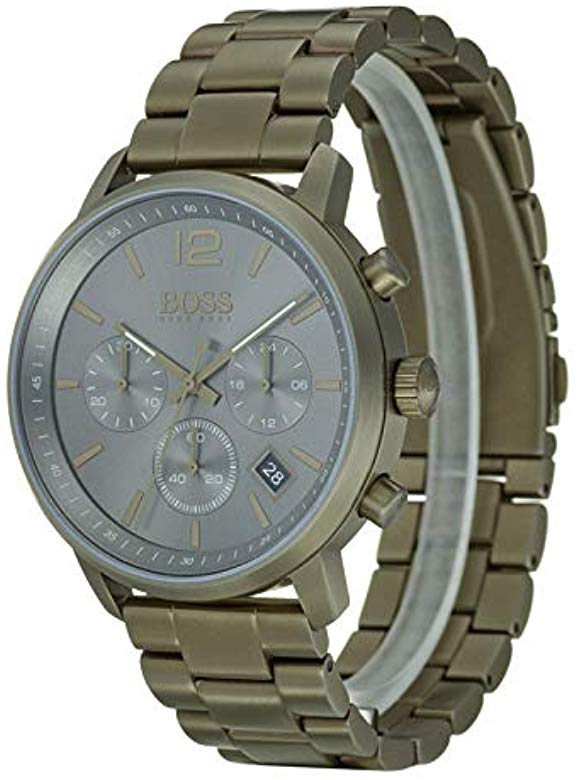 Hugo Boss Attitude Green Dial Green Steel Strap Watch for Men - 1513610 Buy Now By Hugo Boss