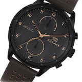 Tommy Hilfiger Chase Quartz Black Dial Brown Leather Strap Watch for Men - 1791577 Buy Now By Tommy Hilfiger