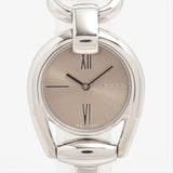 Gucci Horsebit Collection Quartz Brown Dial Silver Steel Strap Watch For Women - YA139501 Buy Now By Gucci