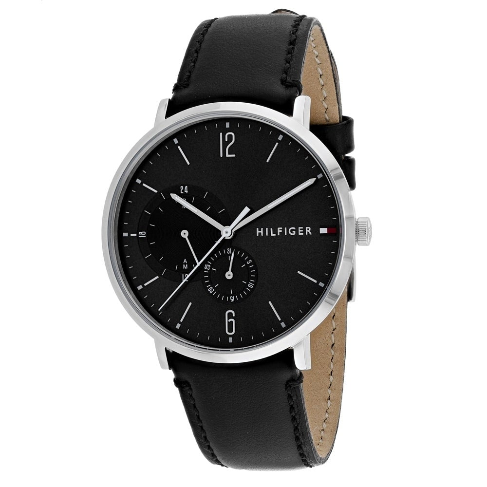 Tommy Hilfiger Brooklyn Black Dial Black Leather Strap Watch for Men - 1791509 Buy Now By Tommy Hilfiger