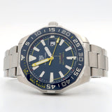 Tag Heuer Aquaracer Caliber 5 Match Timer Shinji Kagawa Edition Blue Dial Silver Steel Strap Watch for Men - WAY201H.BA0927 Buy Now By Tag Heuer
