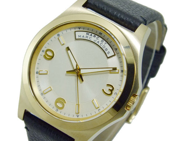 Marc Jacobs Baby Dave Gold Dial Black Leather Strap Watch for Women - MBM1264 Buy Now By Marc Jacobs