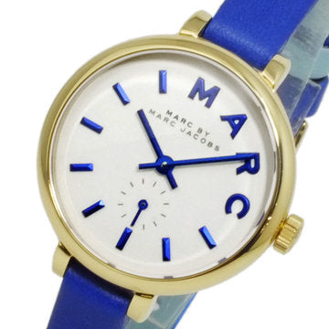 Marc Jacobs Sally White Dial Blue Leather Strap Watch for Women - MBM1354 Buy Now By Marc Jacobs