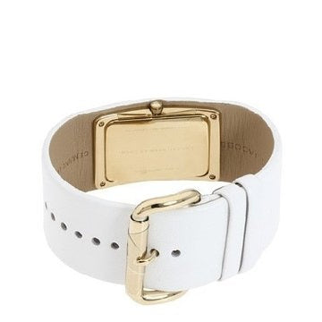 Marc Jacobs Champagne Dial White Leather Strap Watch for Women - MBM2043 Buy Now By Marc Jacobs