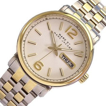 Marc Jacobs Fergus White Dial Two Tone Steel Strap Watch for Men - MBM5079 Buy Now By Marc Jacobs