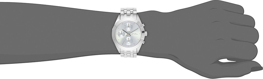 Marc Jacobs Peeker Chronograph Silver Dial Silver Steel Strap Watch for Women - MBM3371 Buy Now By Marc Jacobs