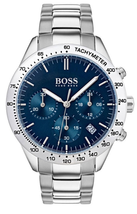 Hugo Boss Talent Blue Dial Silver Steel Strap Watch for Men - 1513582 Buy Now By Hugo Boss