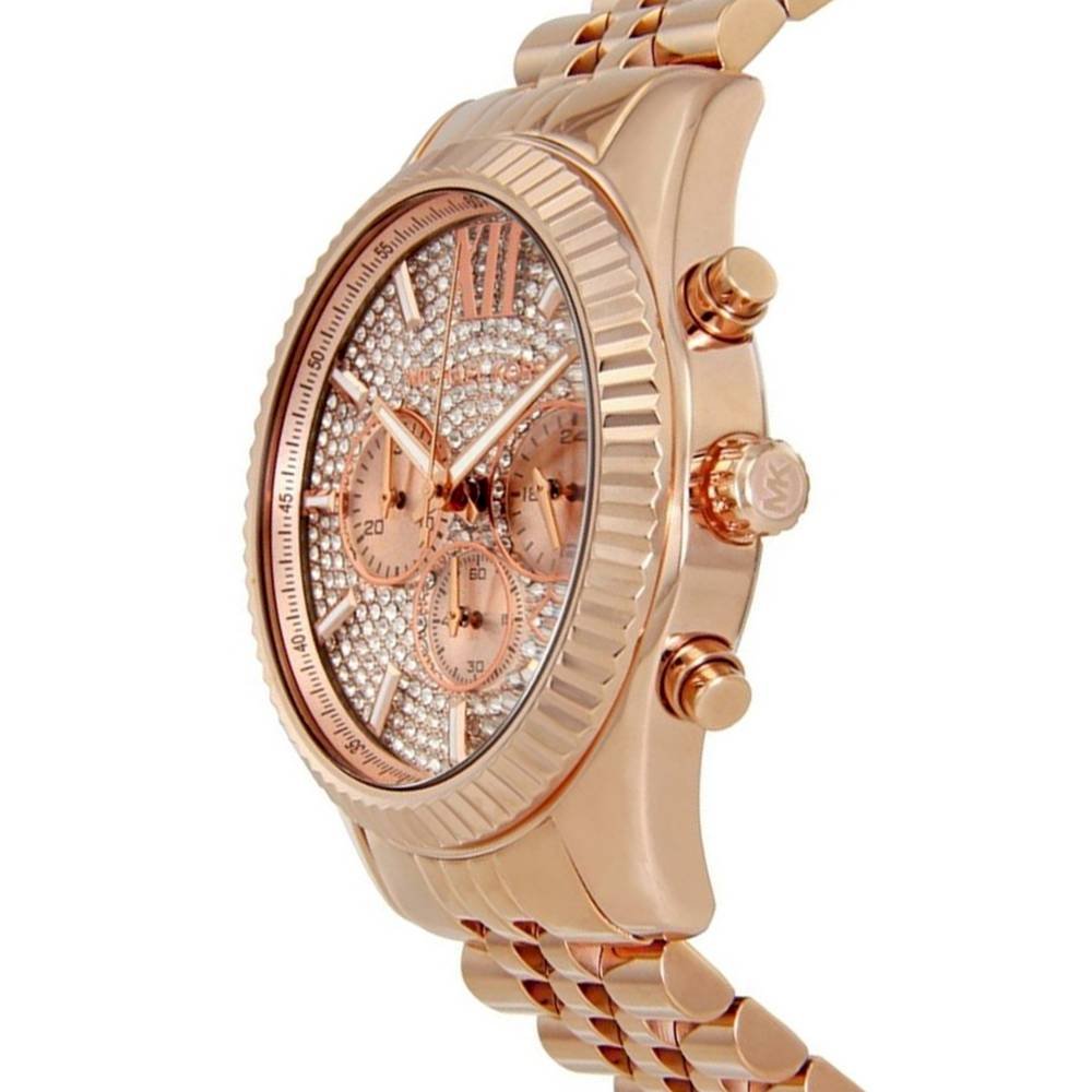 Michael Kors Lexington Rose Gold Dial Rose Gold Stainless Steel Strap Watch for Men - MK8580 Buy Now By Michael Kors