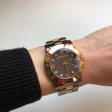 Marc Jacobs Amy Grey Dial Two Tone Steel Strap Watch for Women - MBM3195 Buy Now By Marc Jacobs