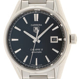 Tag Heuer Carrera Automatic Black Dial Silver Steel Strap Watch for Men - WAR211A.BA0782 Buy Now By Tag Heuer