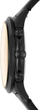 Fossil Goodwin Chronograph Black Dial Black Leather Strap Watch for Men - FS5585 Buy Now By Fossil