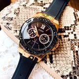 Guess Black Dial Black Rubber Strap Watch For Women - W1053L7 Buy Now By Guess