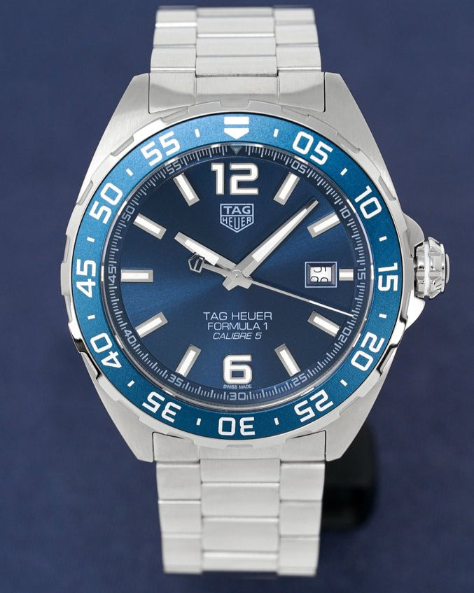 Tag Heuer Formula 1 Bucherer Blue Edition Blue Dial Silver Steel Strap Watch for Men - WAZ2015.BA0842 Buy Now By Tag Heuer