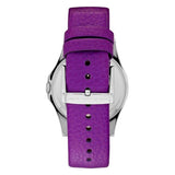 Marc Jacobs Baby Dave Silver Dial Purple Leather Strap Watch for Women - MBM1262 Buy Now By Marc Jacobs