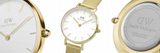 Daniel Wellington Classic Petite Evergold White Dial Gold Mesh Bracelet Watch For Women - DW00100350