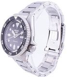 Seiko 5 Sports Automatic Day Date Black Dial Silver Steel Strap Watch for Men - SRPD55K1 Buy Now By Seiko