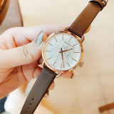 Calvin Klein Even White Dial Brown Leather Strap Watch for Women - K7B236G6 Buy Now By Calvin Klein