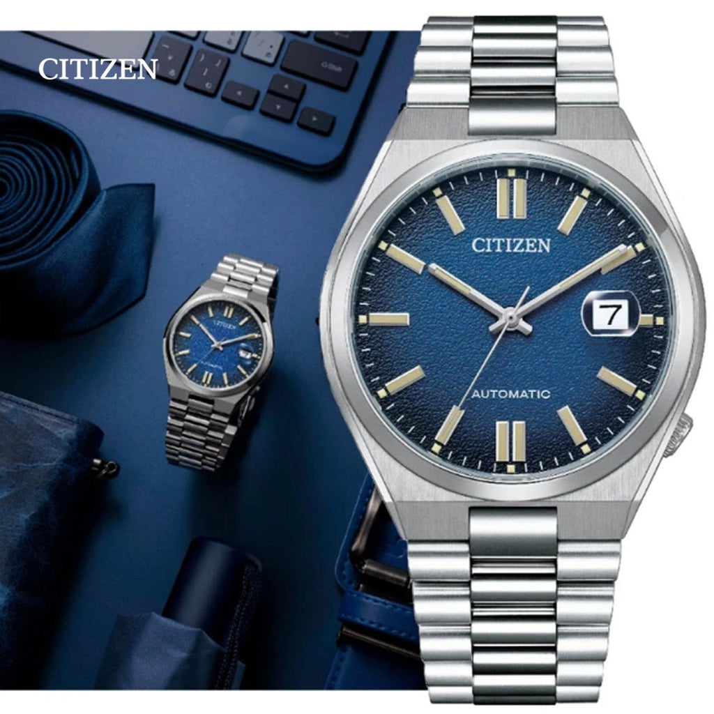 Citizen Tsuyosa Automatic Dark Blue Dial Silver Steel Strap Watch For Men - NJ0151-88L Buy Now By Citizen