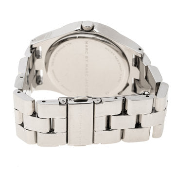 Marc Jacobs Henry Diamonds White Dial Silver Steel Strap Watch for Women - MBM3044 Buy Now By Marc Jacobs