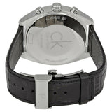 Calvin Klein Masculine Chronograph White Dial Black Leather Strap Watch for Men - K2H27120 Buy Now By Calvin Klein