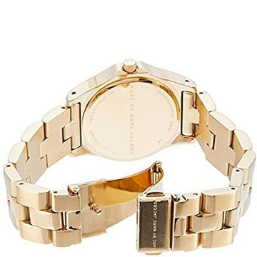 Marc Jacobs Blade White Dial Gold Steel Strap Watch for Women - MBM3050 Buy Now By Marc Jacobs