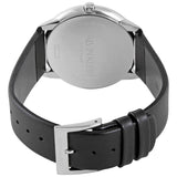 Calvin Klein Minimal Diamonds Black Dial Black Leather Strap Watch for Men - K3M211CS Buy Now By Calvin Klein