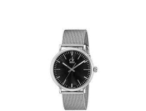 Calvin Klein Surround Black Dial Silver Mesh Bracelet Watch for Men - K3W21121 Buy Now By Calvin Klein