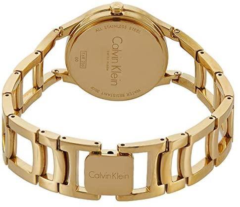 Calvin Klein Class White Dial Gold Steel Strap Watch for Women - K6R23526 Buy Now By Calvin Klein