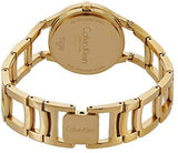 Calvin Klein Class White Dial Gold Steel Strap Watch for Women - K6R23526 Buy Now By Calvin Klein