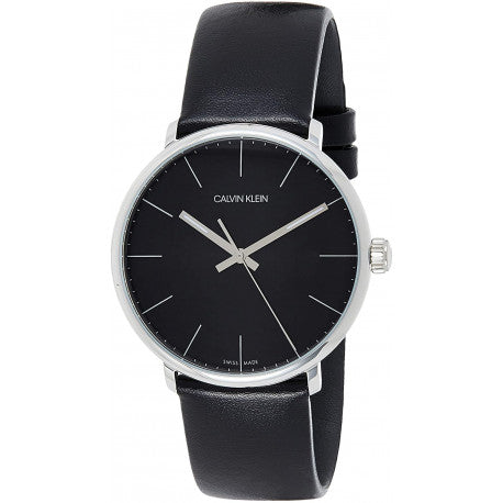 Calvin Klein High Noon Quartz Black Dial Black Leather Strap Watch for Men - K8M211C1 Buy Now By Calvin Klein