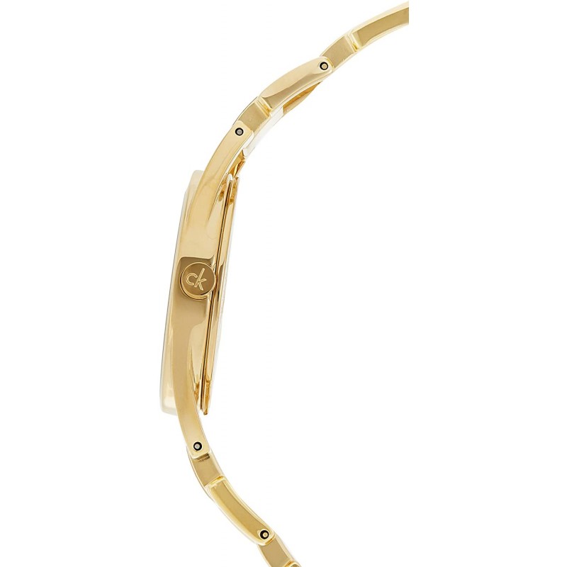 Calvin Klein Dainty White Dial Gold Steel Strap Watch for Women - K7L23546 Buy Now By Calvin Klein