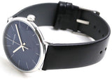 Calvin Klein High Noon Quartz Blue Dial Black Leather Strap Watch for Men - K8M211CN Buy Now By Calvin Klein