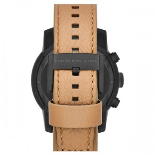 Marc Jacobs Larry Chronograph Black Dial Brown Leather Strap Watch for Men - MBM5053 Buy Now By Marc Jacobs