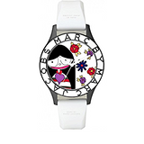 Marc Jacobs Miss Marc Flower White Dial White Silicone Strap Watch for Women - MBM5513 Buy Now By Marc Jacobs