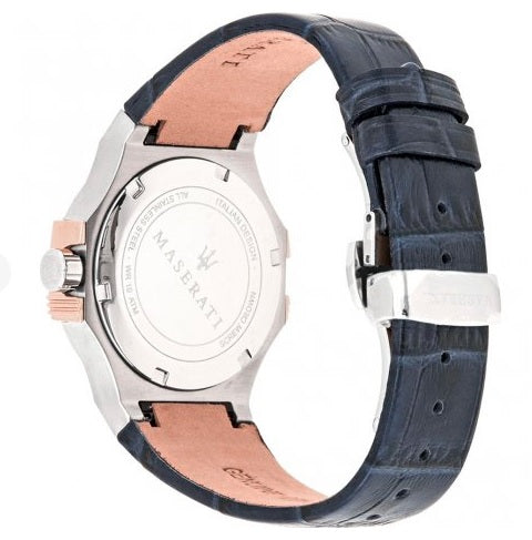 Maserati Potenza Diamonds Silver Dial Blue Leather Strap Watch For Women - R8851108502 Buy Now By Maserati