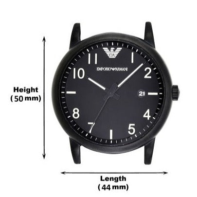 Emporio Armani Luigi Quartz Black Dial Black Silicon Strap Watch For Men - AR11071 Buy Now By Emporio Armani