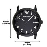 Emporio Armani Luigi Quartz Black Dial Black Silicon Strap Watch For Men - AR11071 Buy Now By Emporio Armani