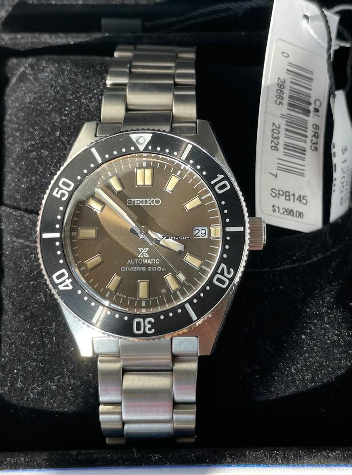 Seiko Prospex 55th Anniversary Edition Brown Dial Silver Steel Strap Watch For Men - SPB145J1 Buy Now By Seiko