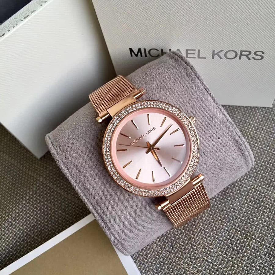 Michael Kors Darci Rose Gold Dial Rose Gold Mesh Bracelet Watch for Women - MK3369 Buy Now By Michael Kors