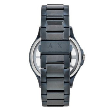 Armani Exchange Hampton Skeleton Grey Dial Blue Steel Strap Watch For Men - AX2401 Buy Now By Armani Exchange