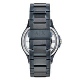 Armani Exchange Hampton Skeleton Grey Dial Blue Steel Strap Watch For Men - AX2401 Buy Now By Armani Exchange